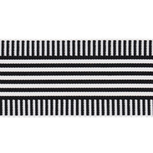 Keket Stripe Tape Black 81692 by Schumacher Trim
