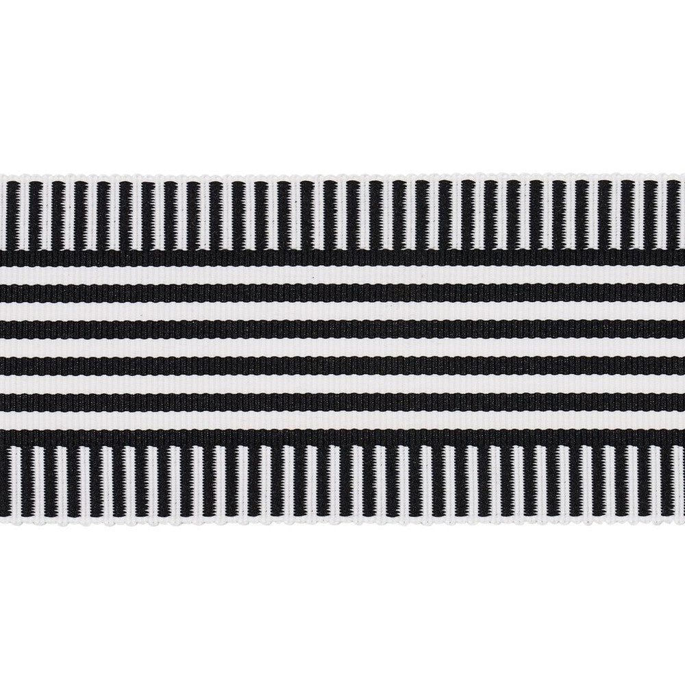 Keket Stripe Tape Black 81692 by Schumacher Trim Victor Glemaud - Fabric Carolina -