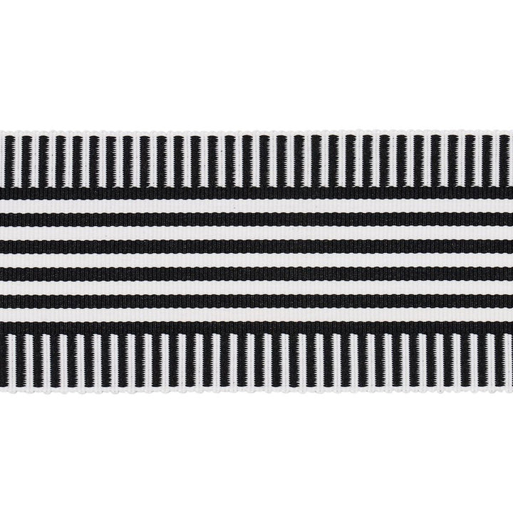 Keket Stripe Tape Black 81692 by Schumacher Trim Victor Glemaud - Fabric Carolina -
