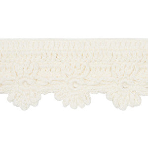 Evelyne Crochet Ivory 81700 by Schumacher Trim