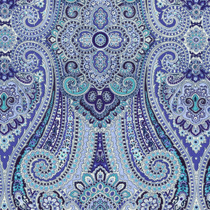 Paisley Pizzazz DELFT 677510 by Waverly Fabric
