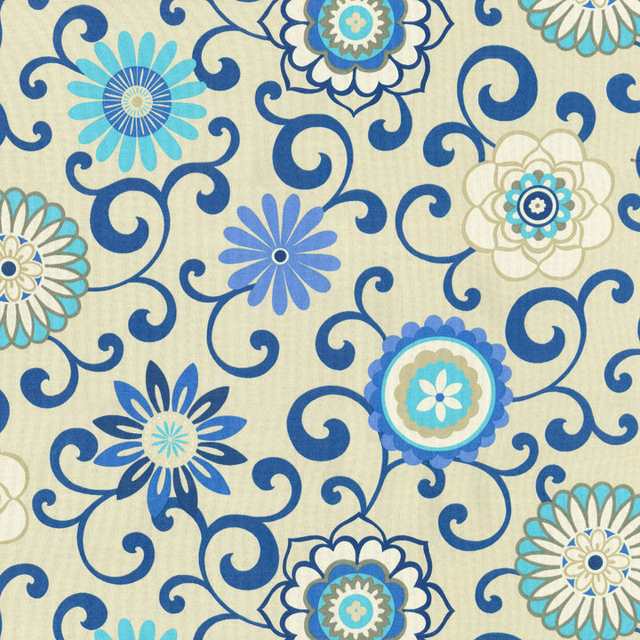 Sns Pom Pom Play Larkspur 677653 by Waverly Fabric Waverly 100% Spun Polyester U.S.A. Abrasion Standard: General Use Horizontal: 27 and Vertical: 27 54" - Fabric Carolina -