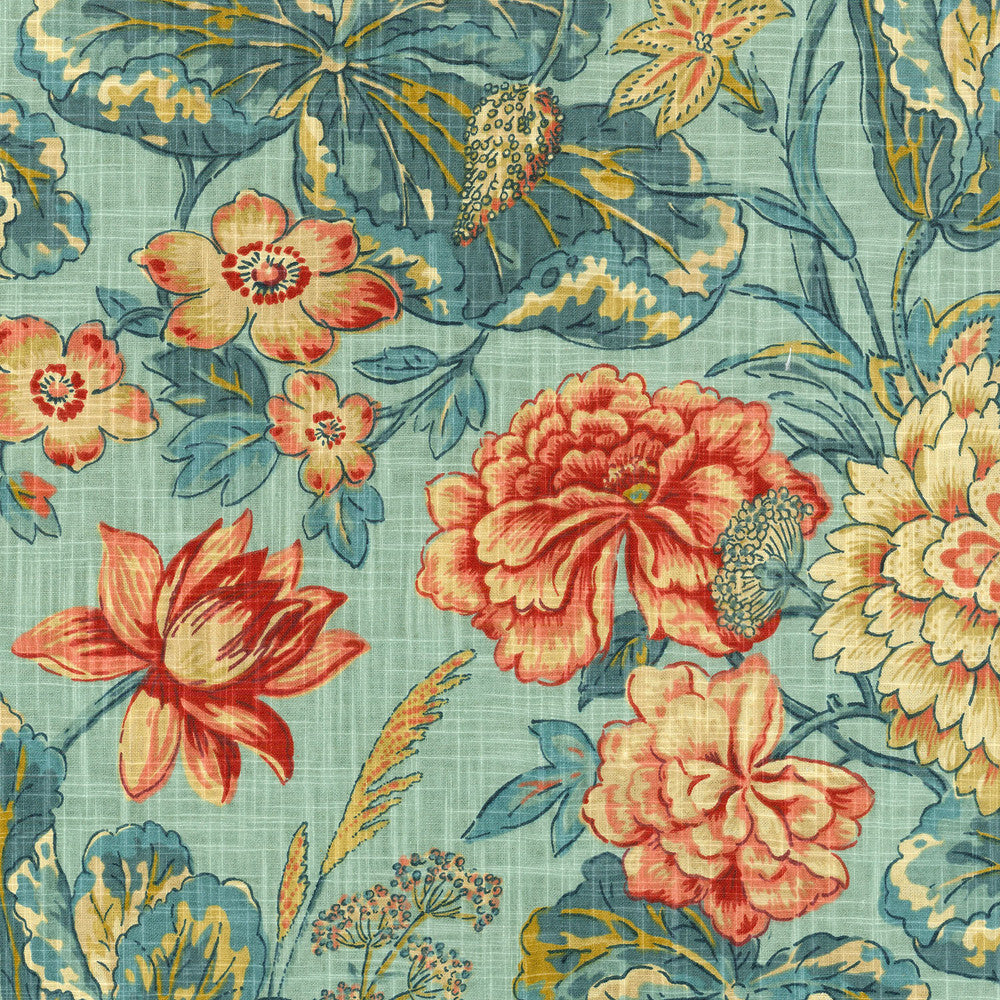 Sonnet Sublime JEWEL 677883 by Waverly Fabric - 100% COTTON WITH 100% VISCOSE EMBROIDERY Horizontal: 13.5 and Vertical: 27 54 - Fabric Carolina -