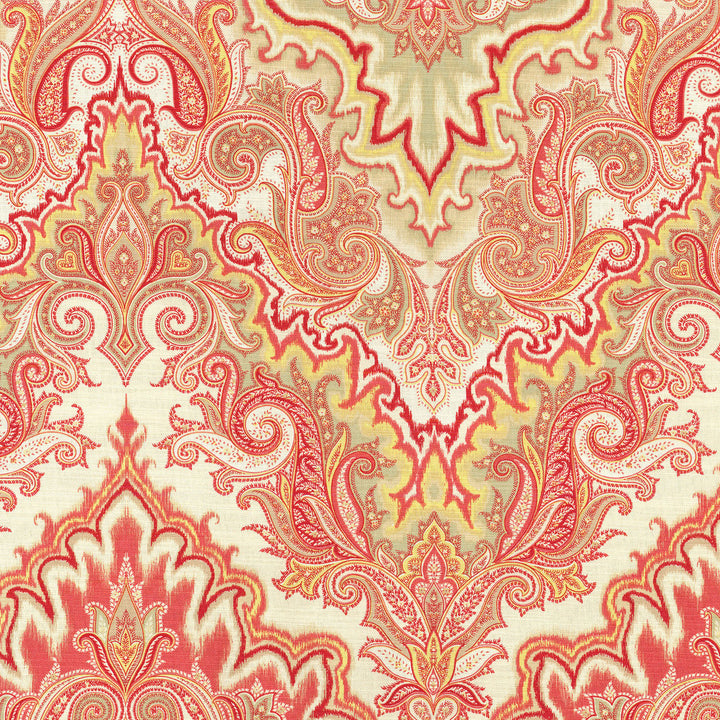 Paisley Verse Crimson 677902 by Waverly Fabric VISUAL POETRY 100% Cotton PERU Horizontal: 13.50" and Vertical: 25.25" 54" - Fabric Carolina -