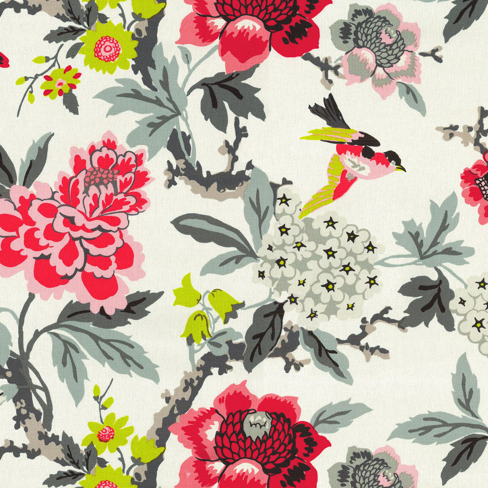 Candid Moment EBONY 677923 by Waverly Fabric - BASE: 83% POLYESTER 11% COTTON 6% LINEN, EMB: 61% RAYON 29% COTTON China 51000 Horizontal: 27 and Vertical: 18 54 - Fabric Carolina -