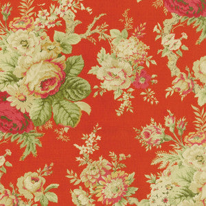 Sanctuary Rose Crimson 678002 by Waverly Fabric