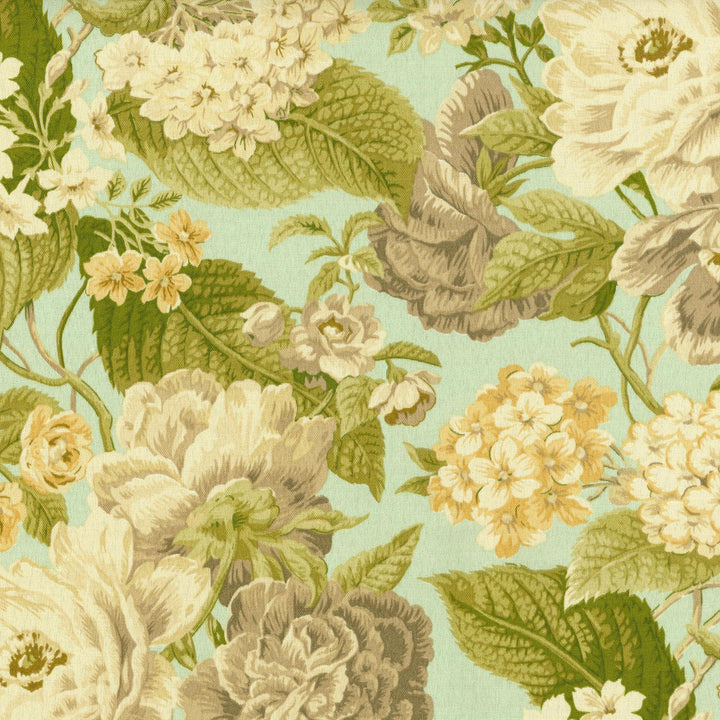 Sns Garden Glory Mist 678280 by Waverly Fabric SUN N' SHADE DEC 2014 100% Spun Polyester U.S.A. Wyzenbeek 51,000 Horizontal: 13.50" and Vertical: 27.00" 54" - Fabric Carolina -