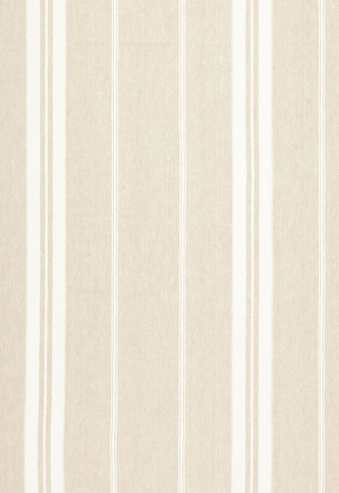 Oasis Linen Stripe Linen 67860 by Schumacher Fabric Au-Naturel 100% Linen Martindale 15,000 Horizontal: 15.5 and Vertical: - 116 - Fabric Carolina -