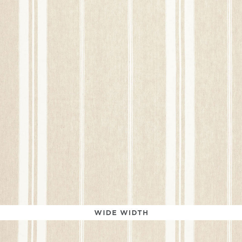 Oasis Linen Stripe Linen 67860 by Schumacher Fabric AU NATUREL 2 LINEN 100% BELGIUM MARTINDALE 15,000 </p><p>Repeat: Horizontal: 15 1/2" (39CM) and Vertical: 116 - Fabric Carolina -