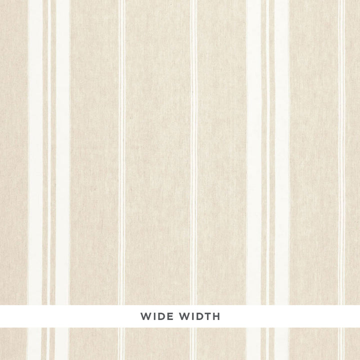 Oasis Linen Stripe Linen 67860 by Schumacher Fabric AU NATUREL 2 LINEN 100% BELGIUM MARTINDALE 15,000 </p><p>Repeat: Horizontal: 15 1/2" (39CM) and Vertical: 116 - Fabric Carolina -