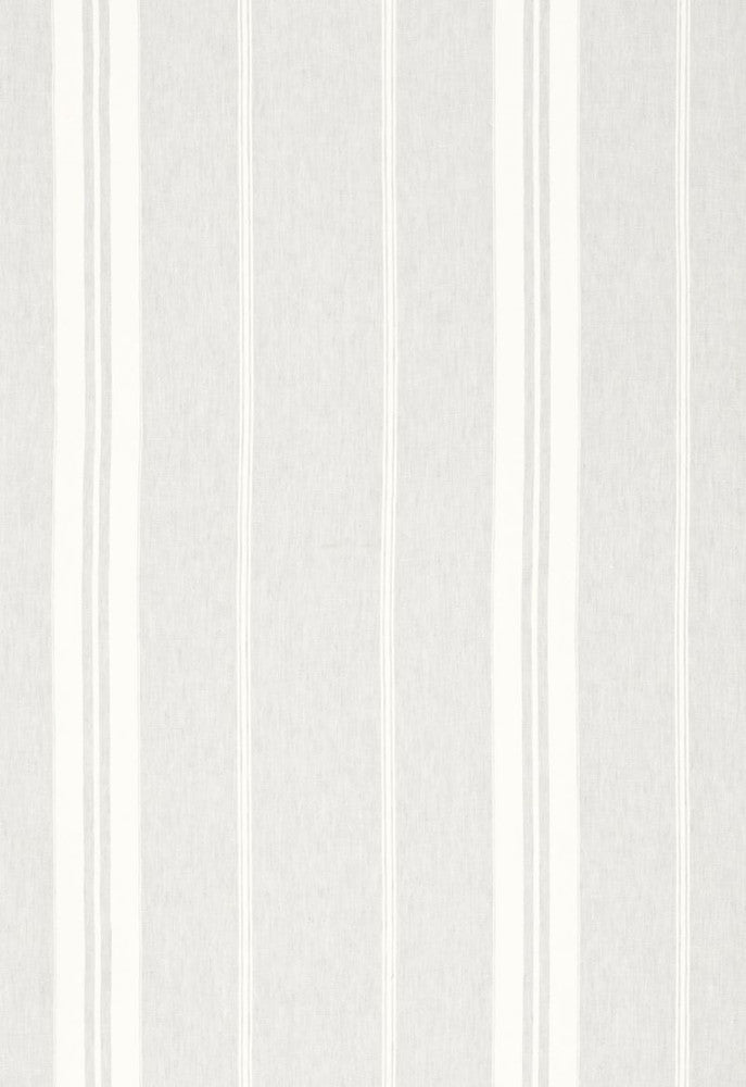 Oasis Linen Stripe Fog 67861 by Schumacher Fabric Au-Naturel 100% Linen Martindale 15,000 Horizontal: 15.5 and Vertical: - 116 - Fabric Carolina -