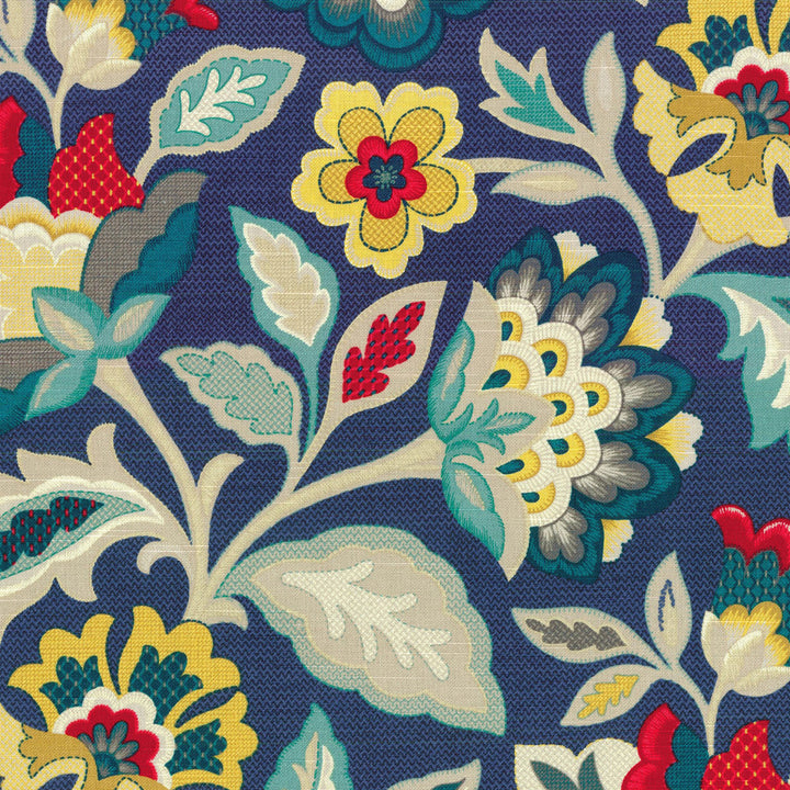 Katia Adriatic 678663 by Waverly Fabric FOLKLORICA 100% Cotton CHINA Wyzenbeek 32,000 Horizontal: 13.50" and Vertical: 25.25" 54" - Fabric Carolina -