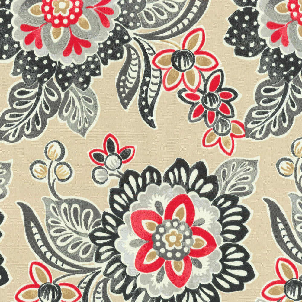 Tilt & Twirl Ebony 678702 by Waverly Sun N Shade Fabric - 100% SPUN POLYESTER USA 51000 Horizontal: 13.5 and Vertical: 25.25 54 - Fabric Carolina -
