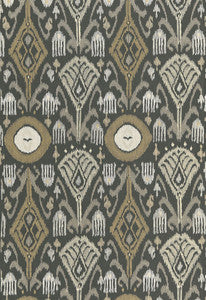 Turkestan Embroidery Charcoal 67871 by Schumacher Fabric