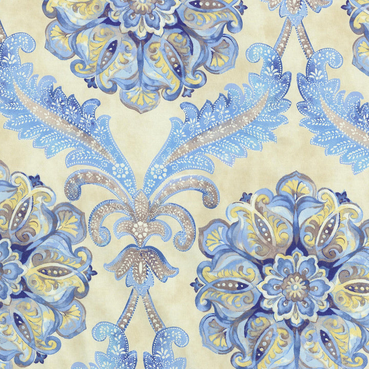 Over The Moon Lapis 678741 by Waverly Fabric - 100% COTTON PERU 42000 Horizontal: 13.5 and Vertical: 25.25 54 - Fabric Carolina -
