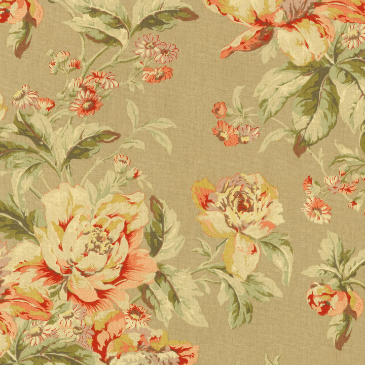 Fleuretta Chutney 678751 by Waverly Fabric - 100% COTTON USA 51000 Horizontal: 25.25 and Vertical: 13.5 54 - Fabric Carolina -