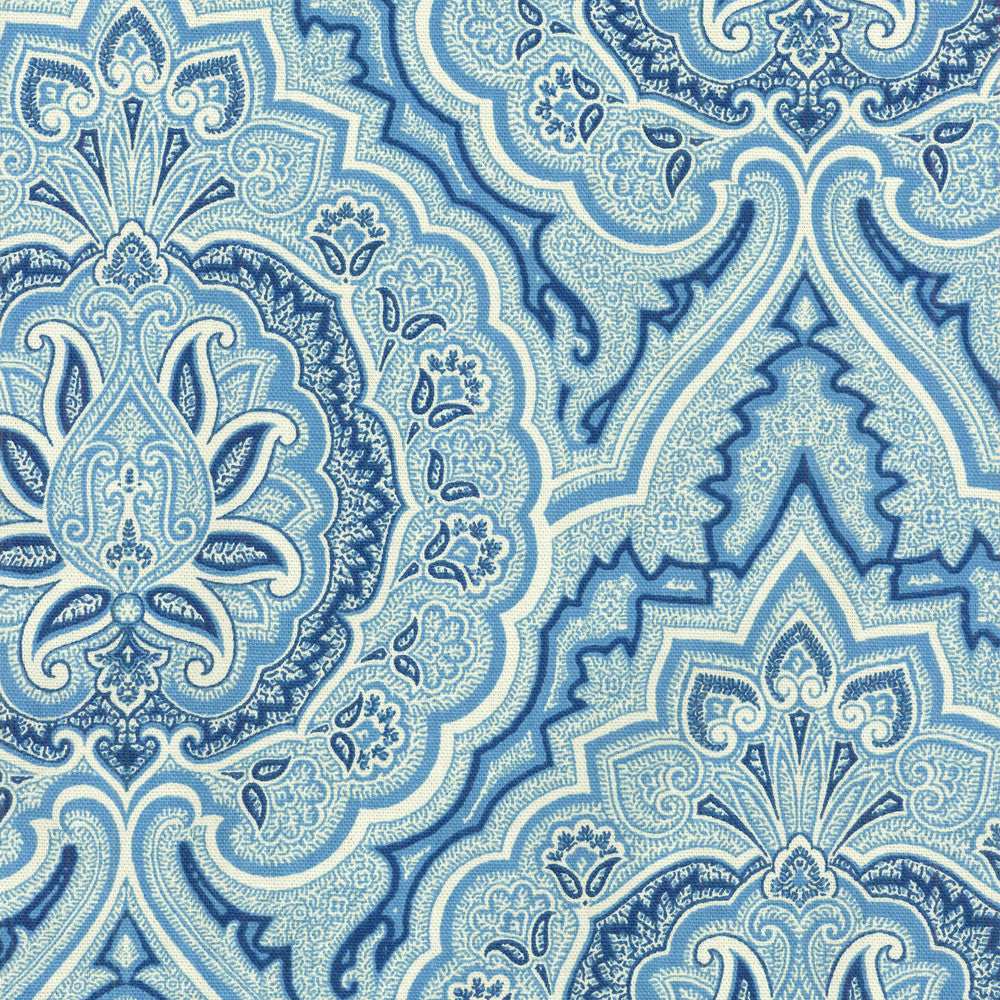 Balsamine Bluejay 678763 by Waverly Fabric - 100% COTTON USA 51000 Horizontal: 6.75 and Vertical: 12.6 54 - Fabric Carolina -