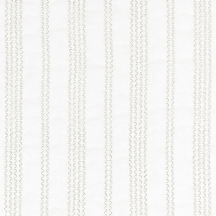 Piero Stripe Embroidery Pearl 67880 by Schumacher Fabric ESSENTIALS: SHEERS & CASEMENTS II LINEN 71% SPUN POLYESTER 29% INDIA </p><p>Repeat: Horizontal: 7 3/8" (19CM) and Vertical: 5/8" (2CM) 51.5 - Fabric Carolina -