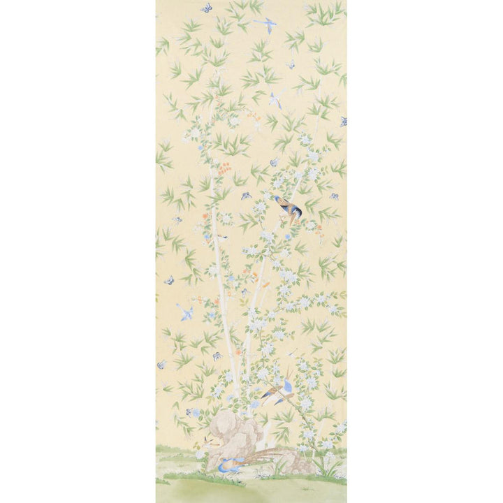 Brighton Pavilion Panel Yellow 176024 by Schumacher Fabric Miles Redd 53.5" - Fabric Carolina -