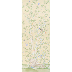 Brighton Pavilion Panel Yellow 176024 by Schumacher Fabric