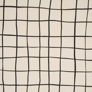 Painterly Windowpane Black 180290 by Schumacher Fabric
