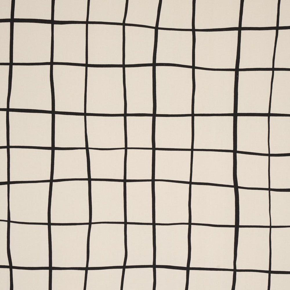 Painterly Windowpane Black 180290 by Schumacher Fabric Miles Redd 54.0" - Fabric Carolina -