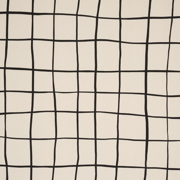 Painterly Windowpane Black 180290 by Schumacher Fabric Miles Redd 54.0" - Fabric Carolina -