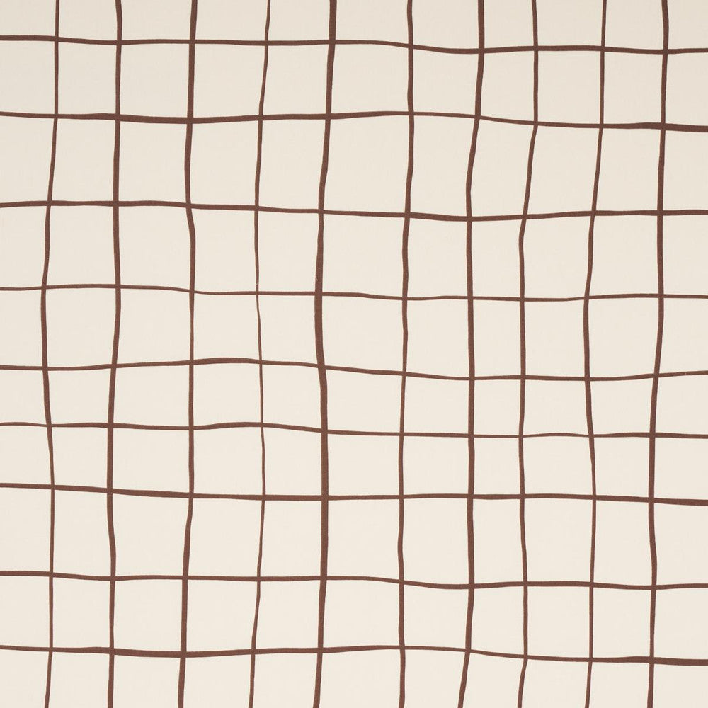 Painterly Windowpane Brown 180291 by Schumacher Fabric Miles Redd 54.0" - Fabric Carolina -