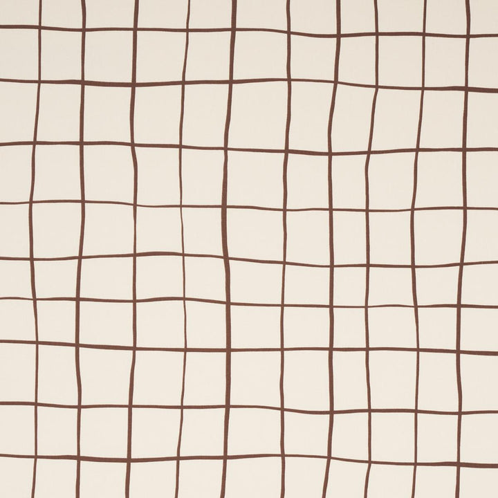 Painterly Windowpane Brown 180291 by Schumacher Fabric Miles Redd 54.0" - Fabric Carolina -