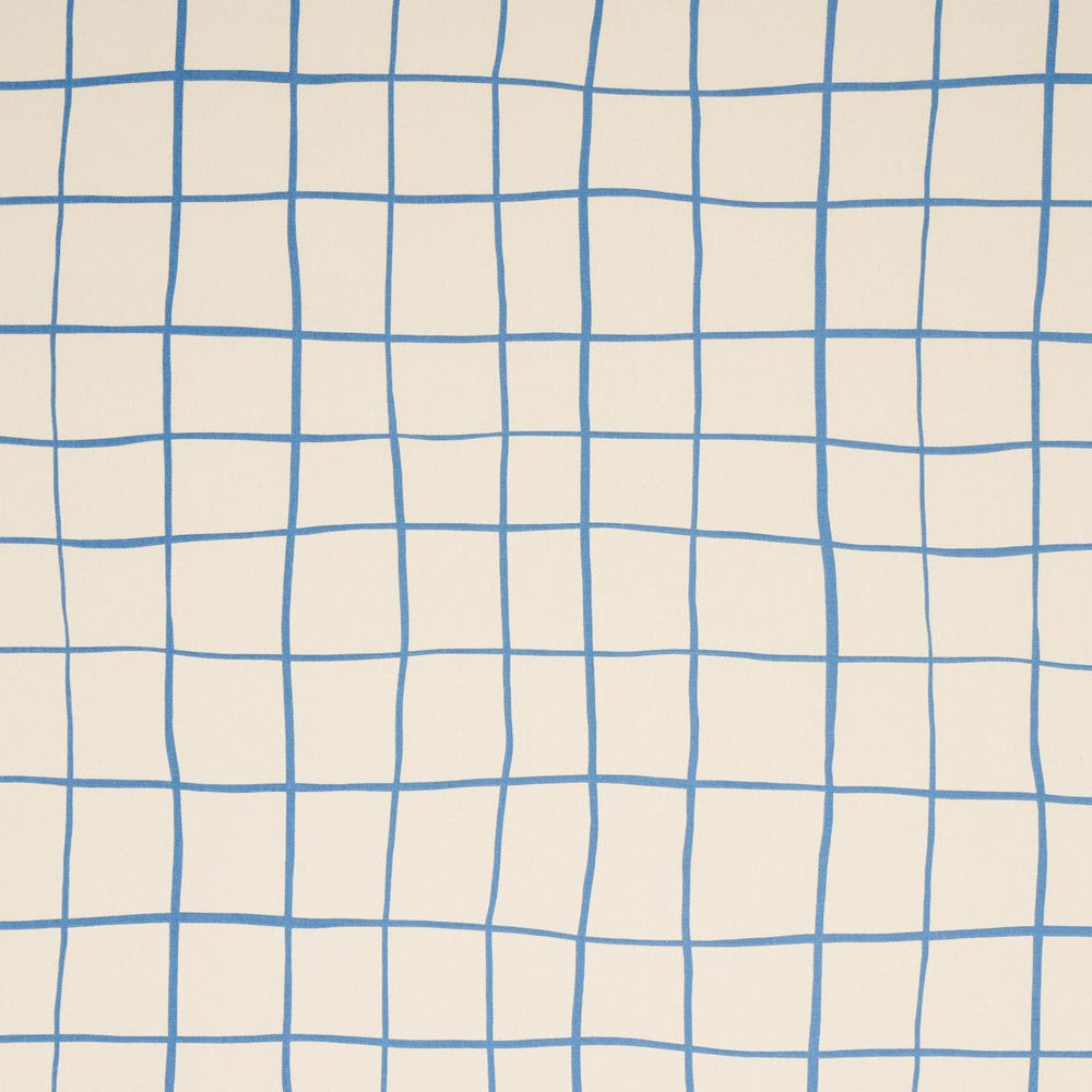 Painterly Windowpane Blue 180292 by Schumacher Fabric Miles Redd 54.0" - Fabric Carolina -