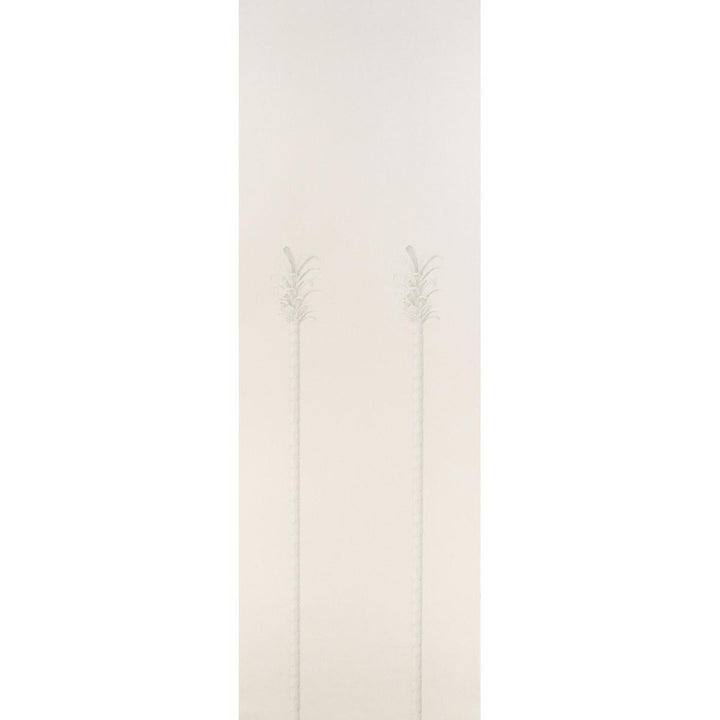 Villa Palm Panel White/Ivory 5013881 by Schumacher Wallpaper Panels Collection 27.0" - Fabric Carolina -