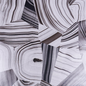 Agate Slice Black And White 5013890 by Schumacher Wallpaper