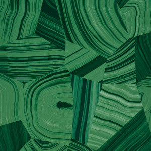 Agate Slice Malachite Green 5013891 by Schumacher Wallpaper