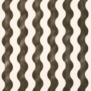 The Wave Velvet Grey 69425 by Schumacher Fabric