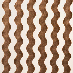 The Wave Velvet Camel 69426 by Schumacher Fabric