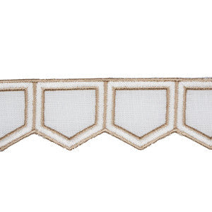 Honeycomb Ivory 81750 by Schumacher Trim