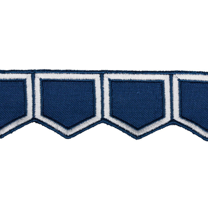 Honeycomb Blue 81751 by Schumacher Trim David Kaihoi - Fabric Carolina -