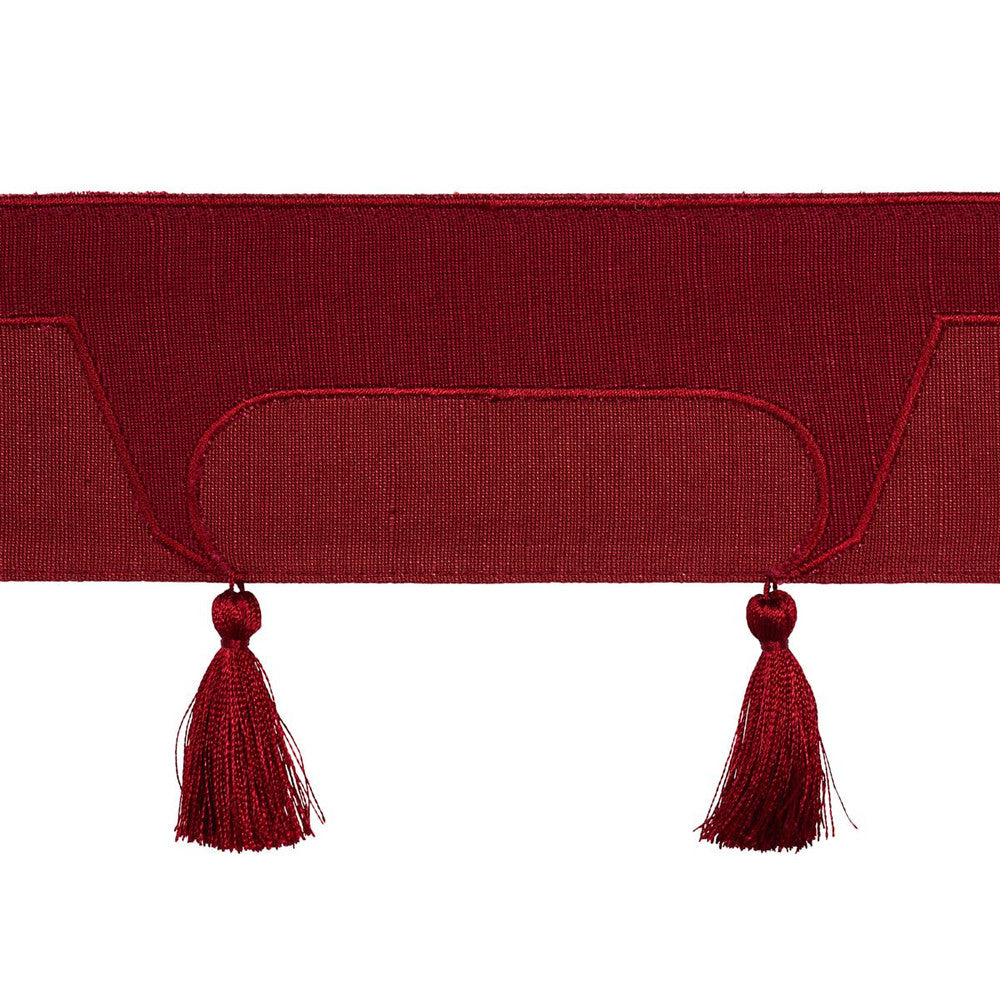 Pagoda Red 81762 by Schumacher Designer Trim David Kaihoi 7.5" - Swanky Fabrics -