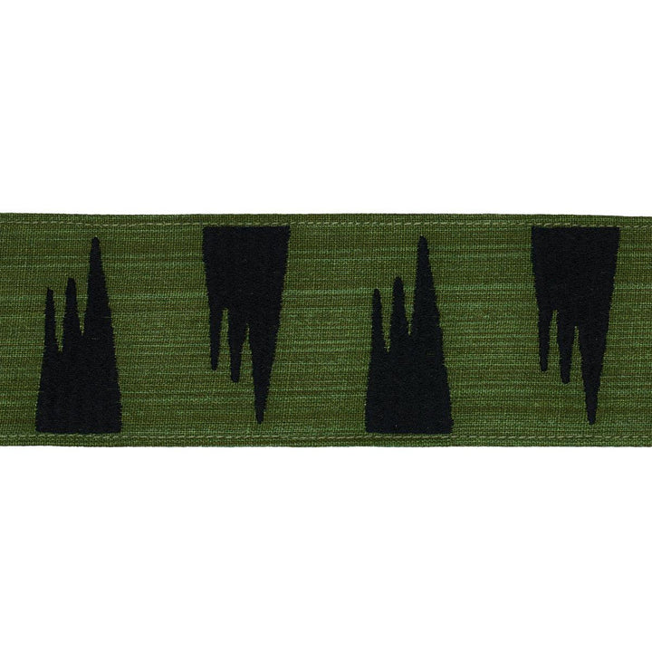 Tutsi Green 81782 by Schumacher Designer Trim David Kaihoi 2.75" - Swanky Fabrics -