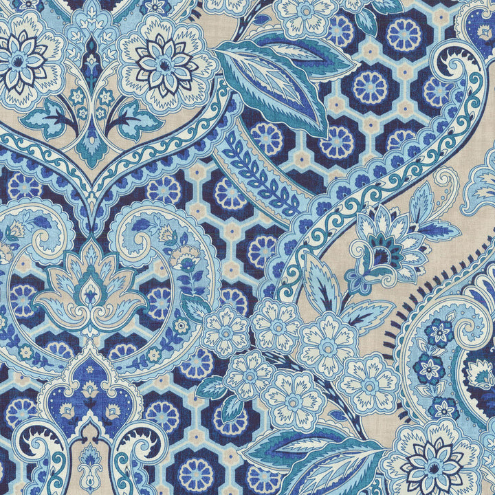 Moonlit Shadows Lapis 679150 by Waverly Fabric - 92% Polyester 8% Rayon 42000 Horizontal: 13.5 and Vertical: 27 54 - Fabric Carolina -