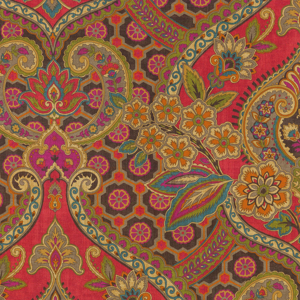 Moonlit Shadows Lacquer 679151 by Waverly Fabric - 100% COTTON PERU 42000 Horizontal: 13.5 and Vertical: 27 54 - Fabric Carolina -