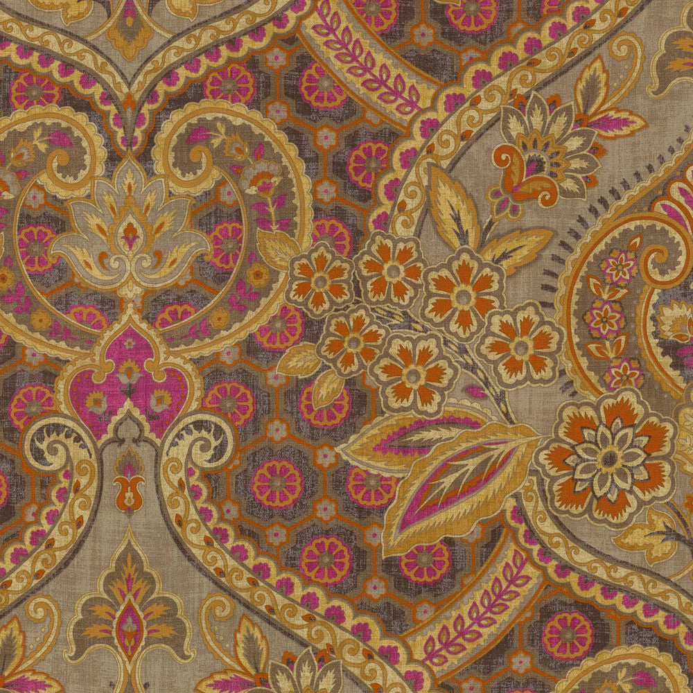 Moonlit Shadows C Spice Srd 679153 by Waverly Fabric GARDEN AFTER DARK 100% Cotton PERU Wyzenbeek 42,000 Horizontal: 13.50" and Vertical: 27.00" 54" - Fabric Carolina -