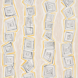 Taboo Warm Beige 5014210 by Schumacher Wallpaper
