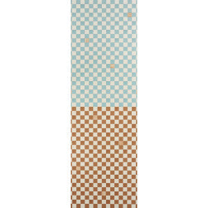 Gambit Panel Teal & Earthy Brown 5014260 by Schumacher Wallpaper