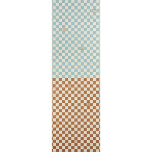 Gambit Panel Teal & Earthy Brown 5014260 by Schumacher Wallpaper