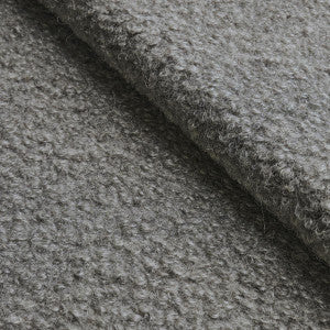 Teddy Wool Boucl Grey 82061 by Schumacher Fabric