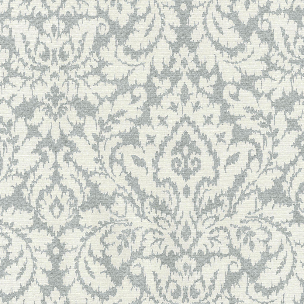 Dashing Damask/Sd Silver Srd 679201 by Waverly Fabric SIMPLY BRILLIANT II 100% Cotton U.S.A. Wyzenbeek 51,000 Horizontal: 13.50" and Vertical: 25.25" 54" - Fabric Carolina -