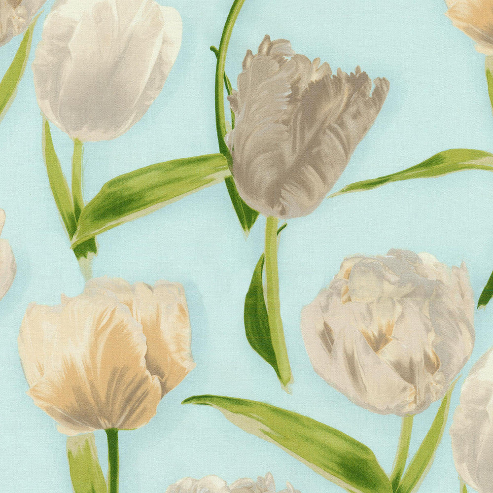 Spring Sensation Robin'S Egg 679251 by Waverly Fabric - 100% COTTON PERU 42000 Horizontal: 13.5 and Vertical: 25.25 54 - Fabric Carolina -