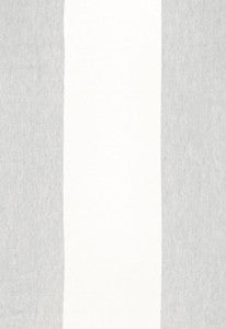 Vista Linen Stripe Fog 67942 by Schumacher Fabric