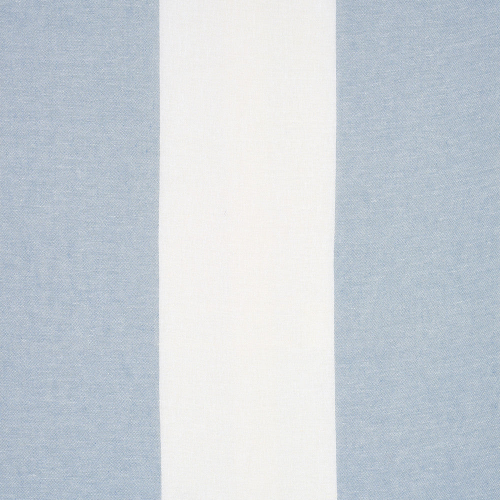 Vista Linen Stripe Casement Sky And White 67943 by Schumacher Fabric Schumacher Fabric Vista Linen Stripe Casement Sky And White 67943Fabric LINEN 100% </p><p>Repeat: H: HORZ. 22" (56CM), V: 122 - Fabric Carolina -